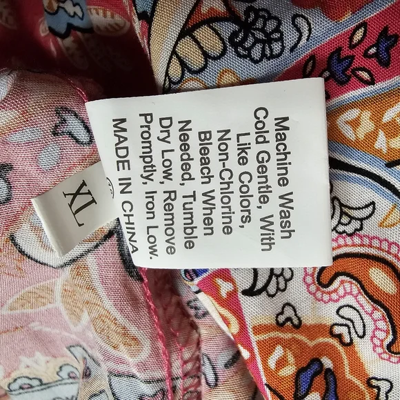 Vibrant Pink Paisley Midi Dress Cover Up - Picture 14 of 14